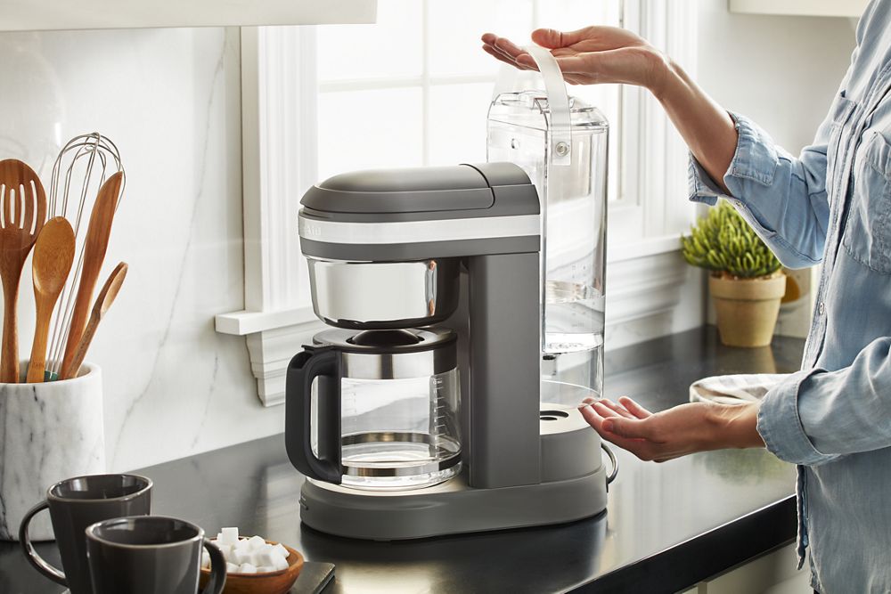 12 Cup Drip Coffee Maker with Spiral Showerhead