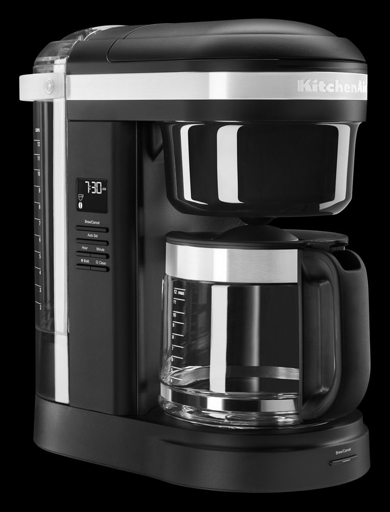 12 Cup Drip Coffee Maker with Spiral Showerhead