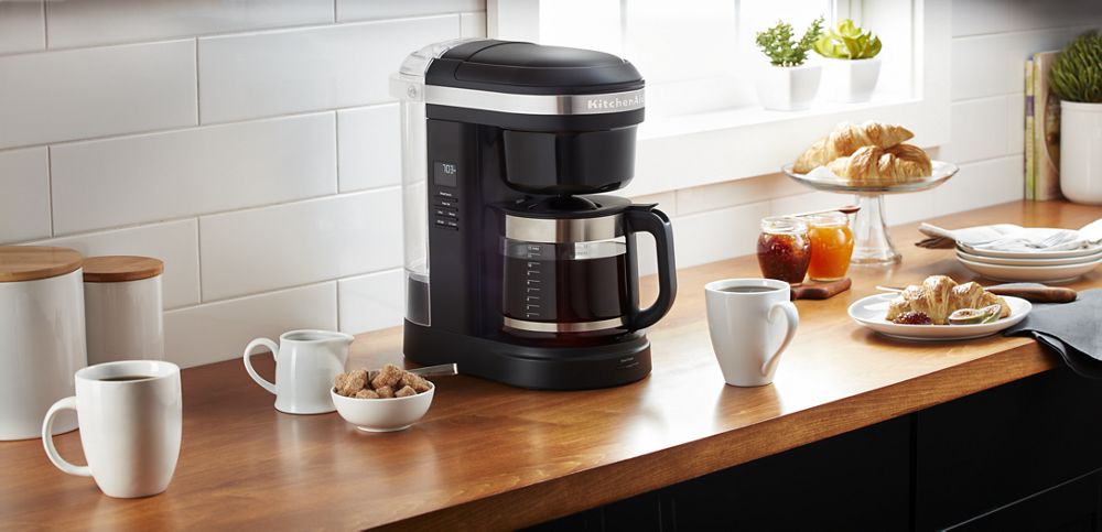 12 Cup Drip Coffee Maker with Spiral Showerhead